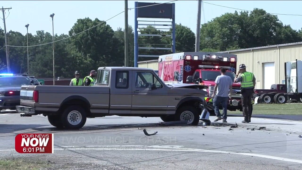 One sent to hospital after two-vehicle crash in American Township
